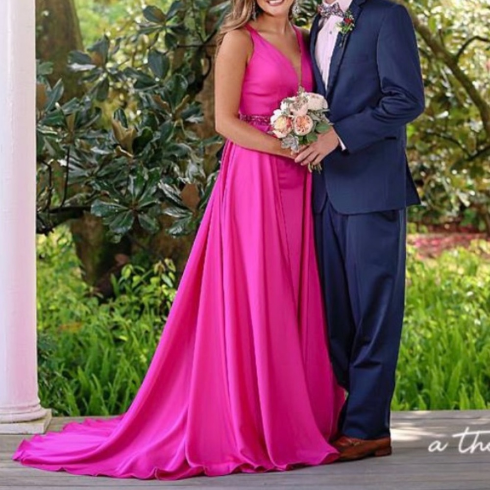 Tiffany Barbie pink prom dress